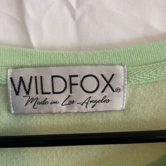 Wildfox Light Green Sweater hit the booze button - Picture 2 of 5